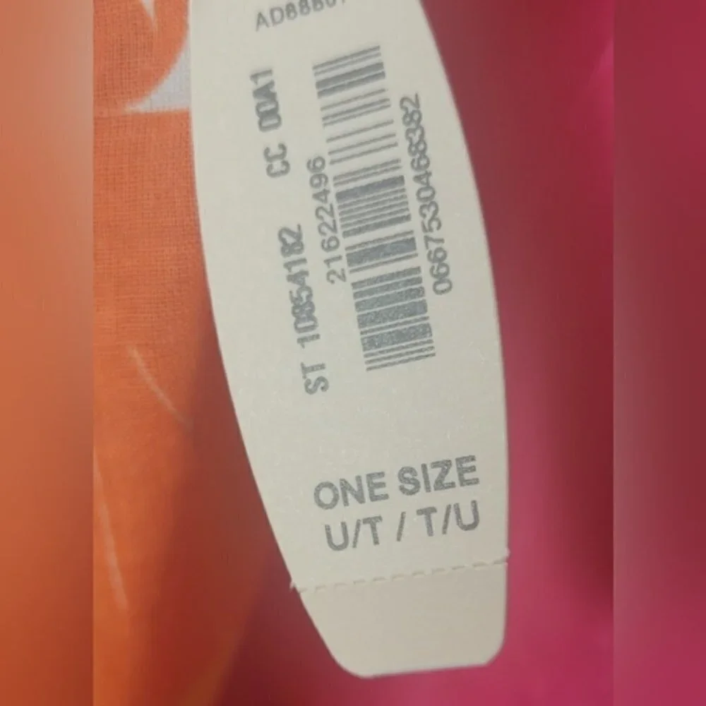 NWT Victoria’s Secret Y2K Pink Orange Logo Scarf Beaded Summer Wrap